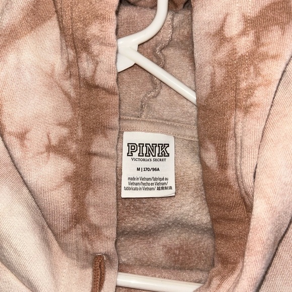 PINK Victoria's Secret Beige Tie-Dye Hoodie - Picture 4 of 7